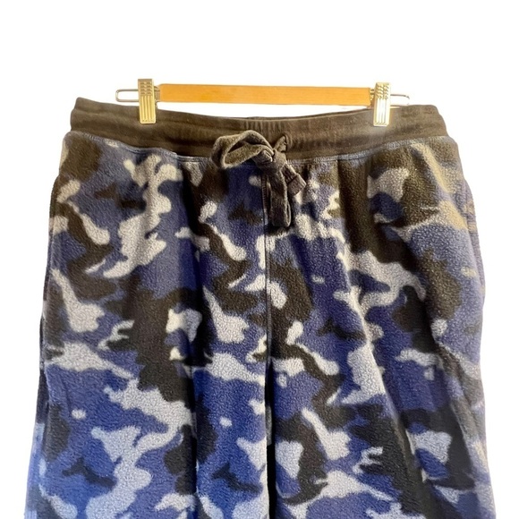 Sale George Men's Fleece Joggers L Blue Gray Camo - Picture 3 of 13